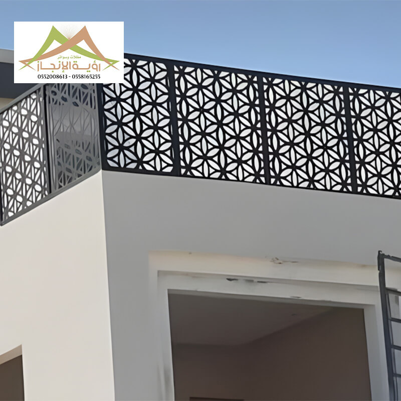تصميم فني لسواتر حديد بالقص الليزر