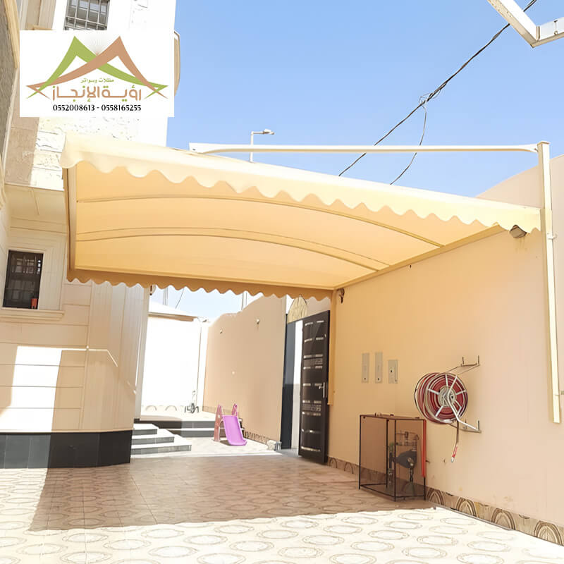 مظلات حديثة للسيارات مؤسسة رؤية الانجاز
